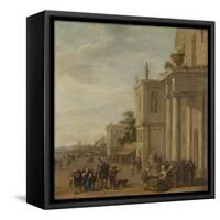 Italian Marketplace-Jacob van der Ulft-Framed Stretched Canvas