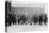 Italian Men Await Admission Processing at Ellis Island, Ca. 1910-null-Stretched Canvas