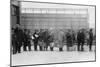 Italian Men Await Admission Processing at Ellis Island, Ca. 1910-null-Mounted Photo