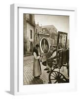 Italian Monks Remove Treasures from their Convent's Chapel for Safekeeping, 1943-4-null-Framed Giclee Print