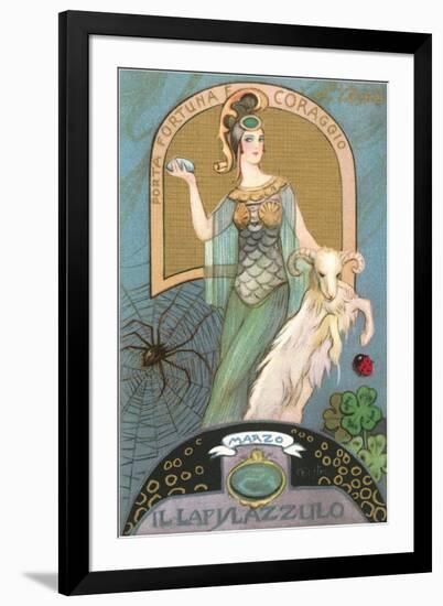 Italian Month Signs, March-null-Framed Art Print