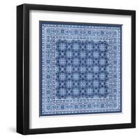 Italian Mosaic in Blue I-Vision Studio-Framed Art Print