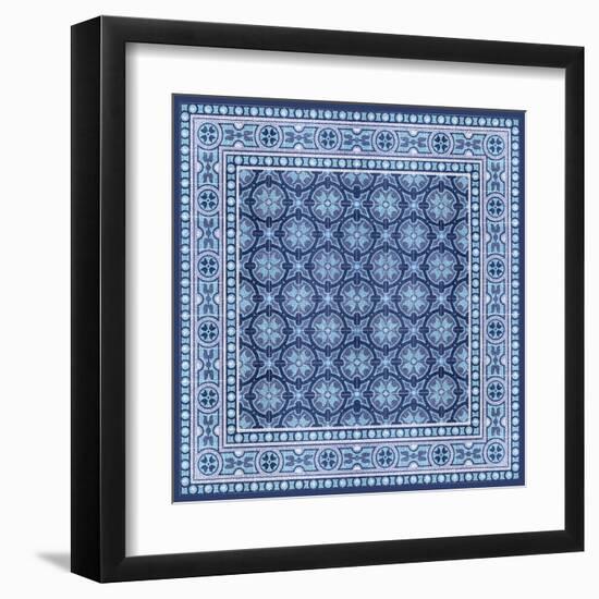 Italian Mosaic in Blue I-Vision Studio-Framed Art Print