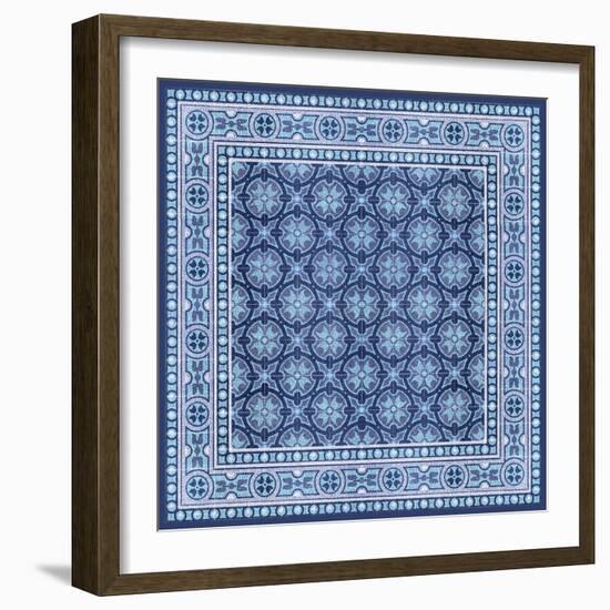 Italian Mosaic in Blue I-Vision Studio-Framed Art Print