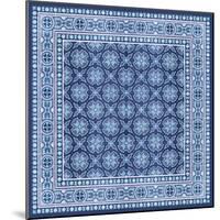 Italian Mosaic in Blue I-Vision Studio-Mounted Art Print