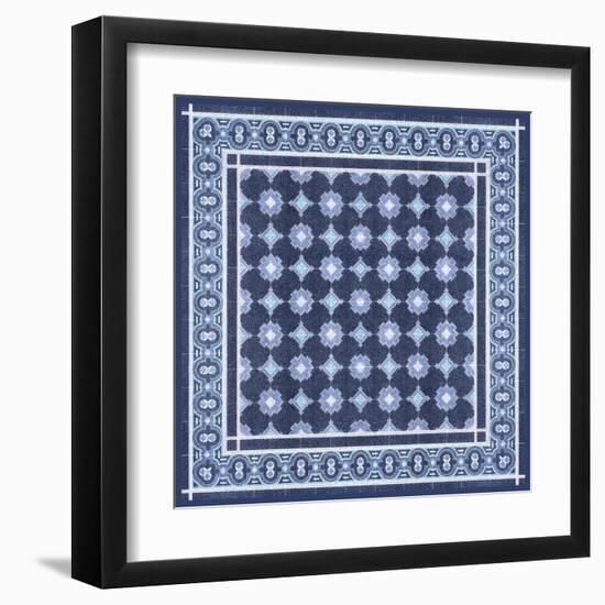 Italian Mosaic in Blue II-Vision Studio-Framed Art Print