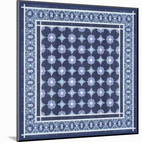 Italian Mosaic in Blue II-Vision Studio-Mounted Art Print