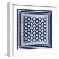 Italian Mosaic in Blue III-Vision Studio-Framed Art Print