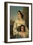 Italian Mother and Child, 1868 (Oil on Canvas)-Thomas Hicks-Framed Giclee Print