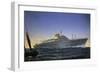 Italian Motor Ship Africa Built for Lloyd Trieste and Used as Cruise Ship-null-Framed Giclee Print
