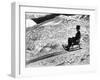 Italian Officer Enjoying a Sled Ride in the Italian Alps-Alfred Eisenstaedt-Framed Photographic Print