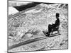 Italian Officer Enjoying a Sled Ride in the Italian Alps-Alfred Eisenstaedt-Mounted Photographic Print