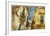 Italian Old Town Streets- Lecce-Maugli-l-Framed Art Print