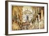 Italian Old Town Streets- Lecce-Maugli-l-Framed Art Print