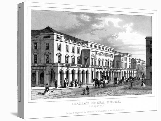 Italian Opera House, Haymarket, Westminster, London, Late 18th - Early 19th Century-null-Stretched Canvas