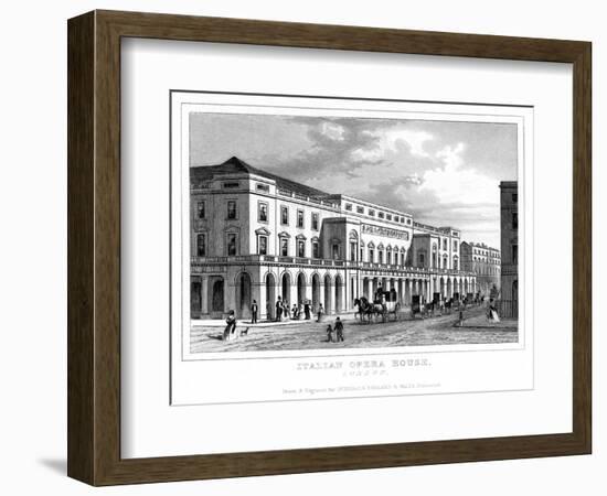 Italian Opera House, Haymarket, Westminster, London, Late 18th - Early 19th Century-null-Framed Giclee Print