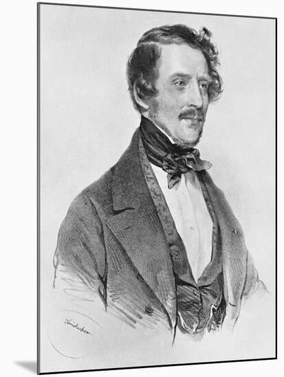 Italian Operatic Composer Donizetti-null-Mounted Giclee Print