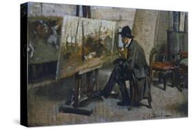 Italian Painter Giovanni Fattori (1825-Florence-Giovanni Boldini-Stretched Canvas