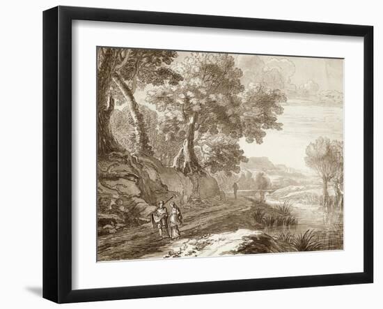 Italian Pastoral II-Herman Swanivelt-Framed Art Print