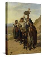 Italian Peasants at Albano-Franz Ludwig Catel-Stretched Canvas