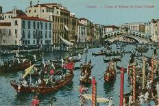 Grand Canal, Venice. Postcard Sent in 1913-Italian Photographer-Giclee Print