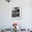 Italian Physicist Enrico Fermi Peering Out from Behind Large, Complicated Machinery in Laboratory-Ralph Morse-Framed Premium Photographic Print displayed on a wall