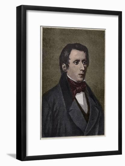 Italian Poet Giacomo Leopardi-Stefano Bianchetti-Framed Giclee Print