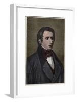 Italian Poet Giacomo Leopardi-Stefano Bianchetti-Framed Giclee Print