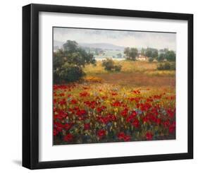 Italian Poppy Vista I-Ahn Seung Koo-Framed Art Print
