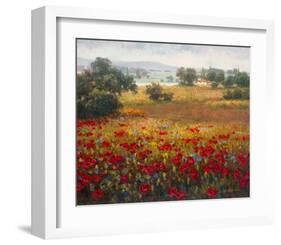 Italian Poppy Vista I-Ahn Seung Koo-Framed Art Print