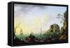 Italian Port Scene (Sunrise)-Thomas Patch-Framed Stretched Canvas