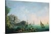 Italian Port Scene (Sunset)-Thomas Patch-Stretched Canvas