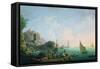 Italian Port Scene (Sunset)-Thomas Patch-Framed Stretched Canvas