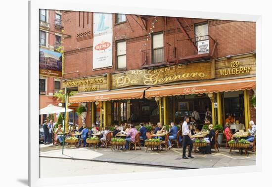 Italian restaurant in Little Italy, Manhattan, New York City, United States of America, North Ameri-Fraser Hall-Framed Photographic Print