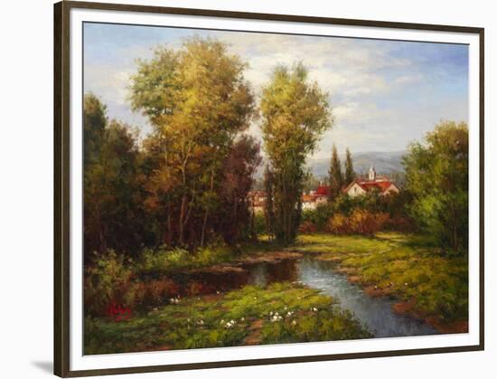 Italian River Bend-Hulsey-Framed Art Print