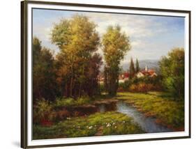 Italian River Bend-Hulsey-Framed Art Print