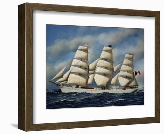 Italian Sailing Ship Maria Teresa, Shipowner Pietro Milesi, 1901-Antonio Jacobsen-Framed Giclee Print