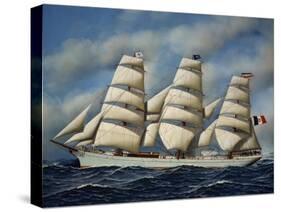 Italian Sailing Ship Maria Teresa, Shipowner Pietro Milesi, 1901-Antonio Jacobsen-Stretched Canvas