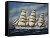 Italian Sailing Ship Maria Teresa, Shipowner Pietro Milesi, 1901-Antonio Jacobsen-Framed Stretched Canvas