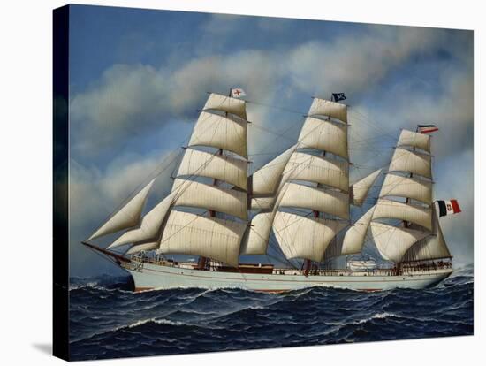 Italian Sailing Ship Maria Teresa, Shipowner Pietro Milesi, 1901-Antonio Jacobsen-Stretched Canvas