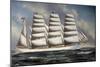 Italian Sailing Ship Regina Elena, Shipowner Pietro Milesi-null-Mounted Giclee Print