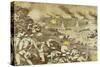 Italian Sailors Fight Back Austrians at Pelagosa Island, 1918, World War I, Croatia-null-Stretched Canvas