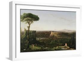 Italian Scene Composition, 1833-Thomas Cole-Framed Giclee Print