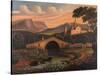 Italian Scene with Bridge, 1840-1860-Thomas Chambers-Stretched Canvas