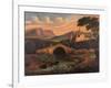 Italian Scene with Bridge, 1840-1860-Thomas Chambers-Framed Giclee Print