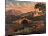 Italian Scene with Bridge, 1840-1860-Thomas Chambers-Mounted Giclee Print