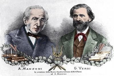 Alessandro Manzoni and Giuseppe Verdi on the occasion of the Messa da Requiem