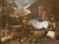 Noah's Sacrifice on Leaving the Ark (Oil on Canvas)-Italian School-Giclee Print