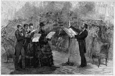 Giuseppe Verdi conducting the 'Messa da Requiem' at the Paris Opéra-Comique in 1874-Italian School-Giclee Print