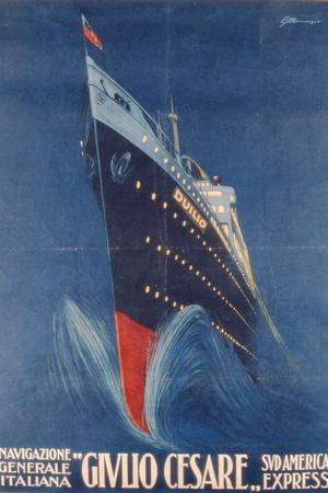 Poster Advertising the 'Giulio Cesare'